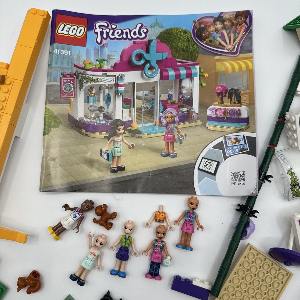 LEGO Friends Heartlake‎ City Hair Salon 41391 Set Nina Emma READ Lego Figures - Picture 3 of 11